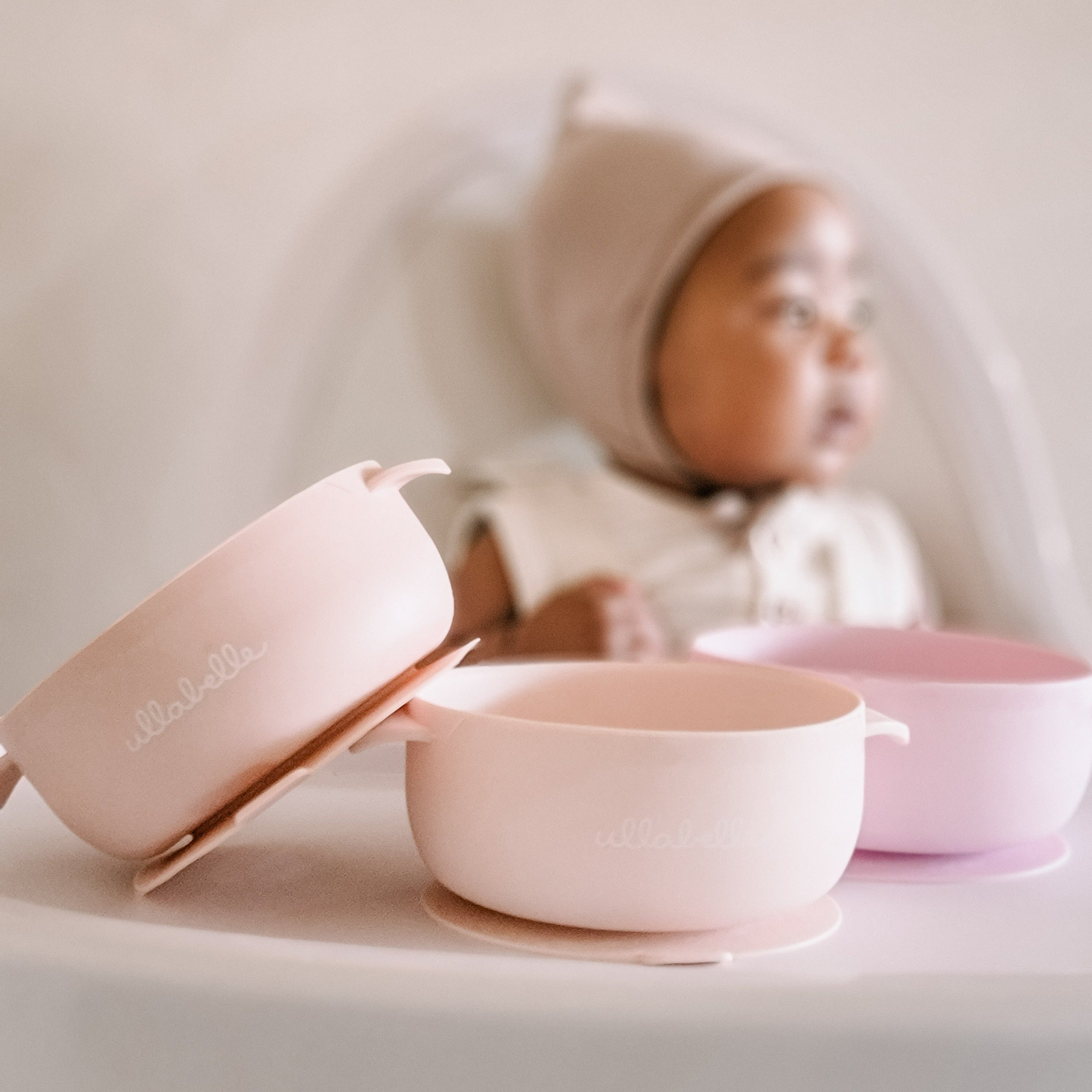 Set of 3 Baby Bowls (Pink)