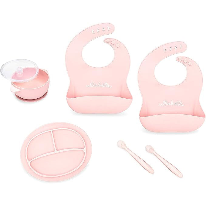 7-Piece Baby Feeding Set (Pink)