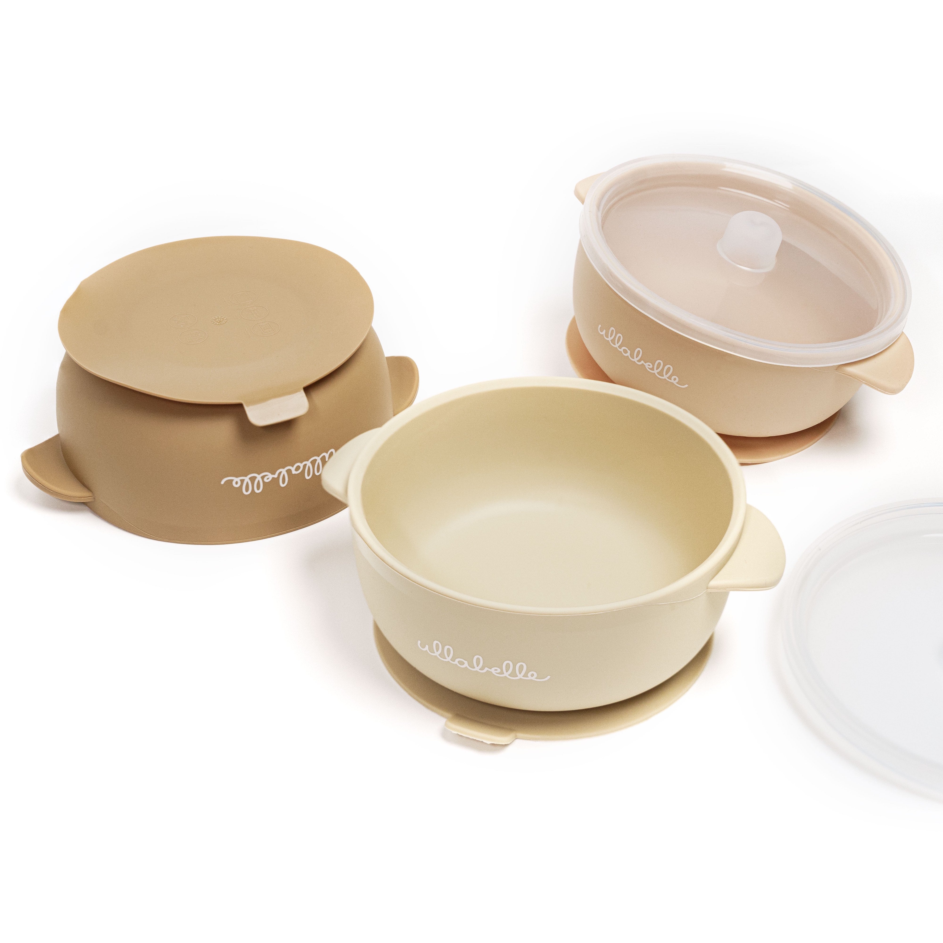 Set of 3 Baby Bowls (Khaki)