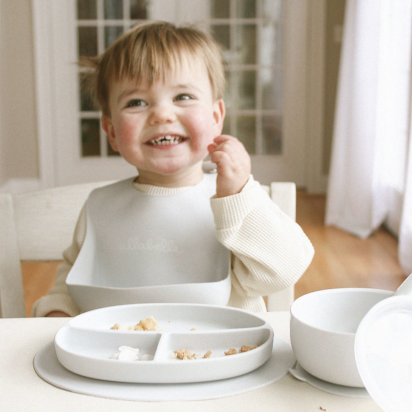 7-Piece Baby Feeding Set (Grey)