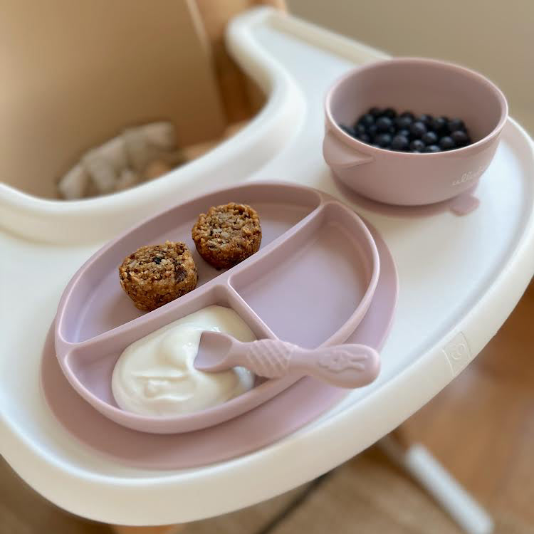 Baby Plate and Lidded Bowl Set (Lilac)