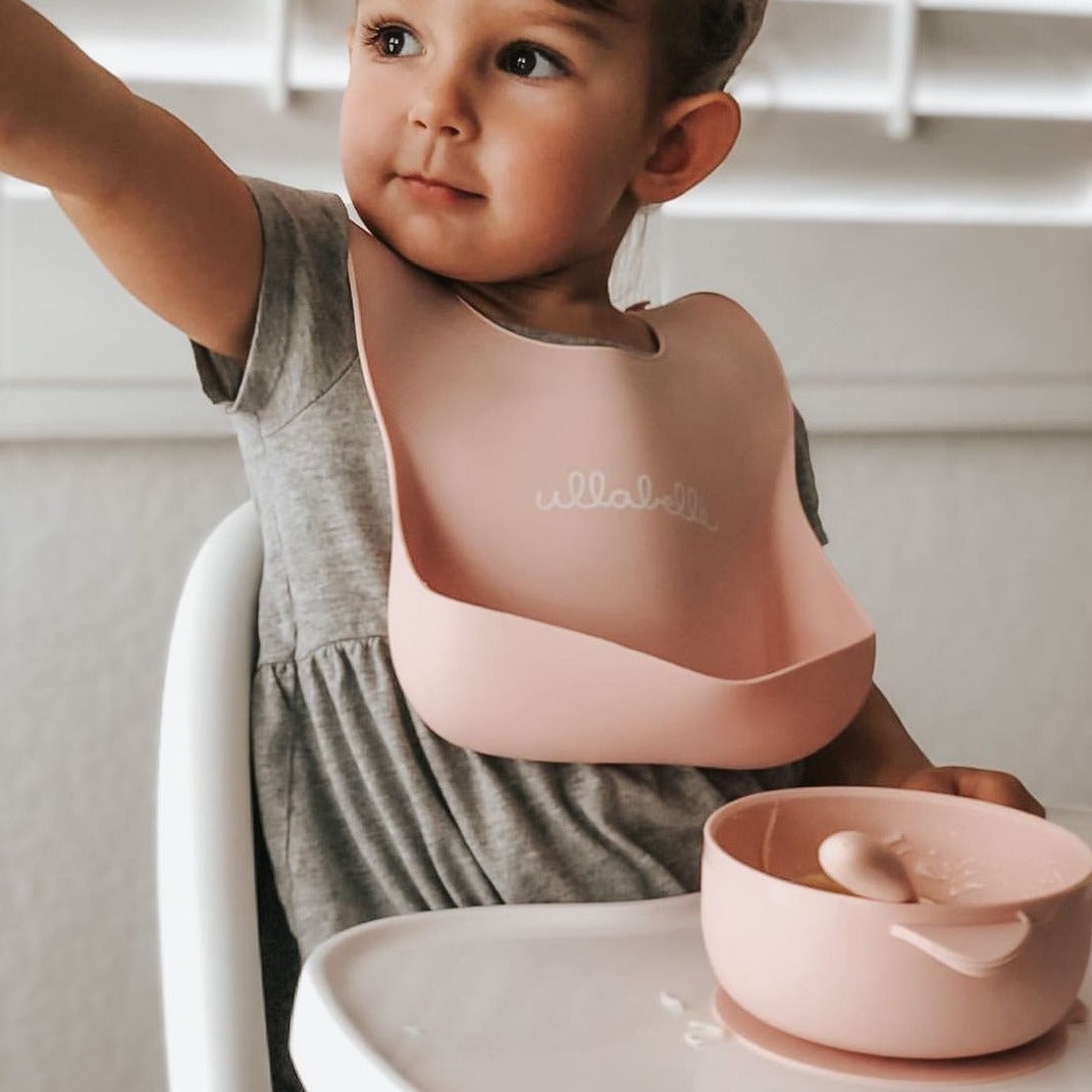 Baby Plate and Lidded Bowl Set (Pink)