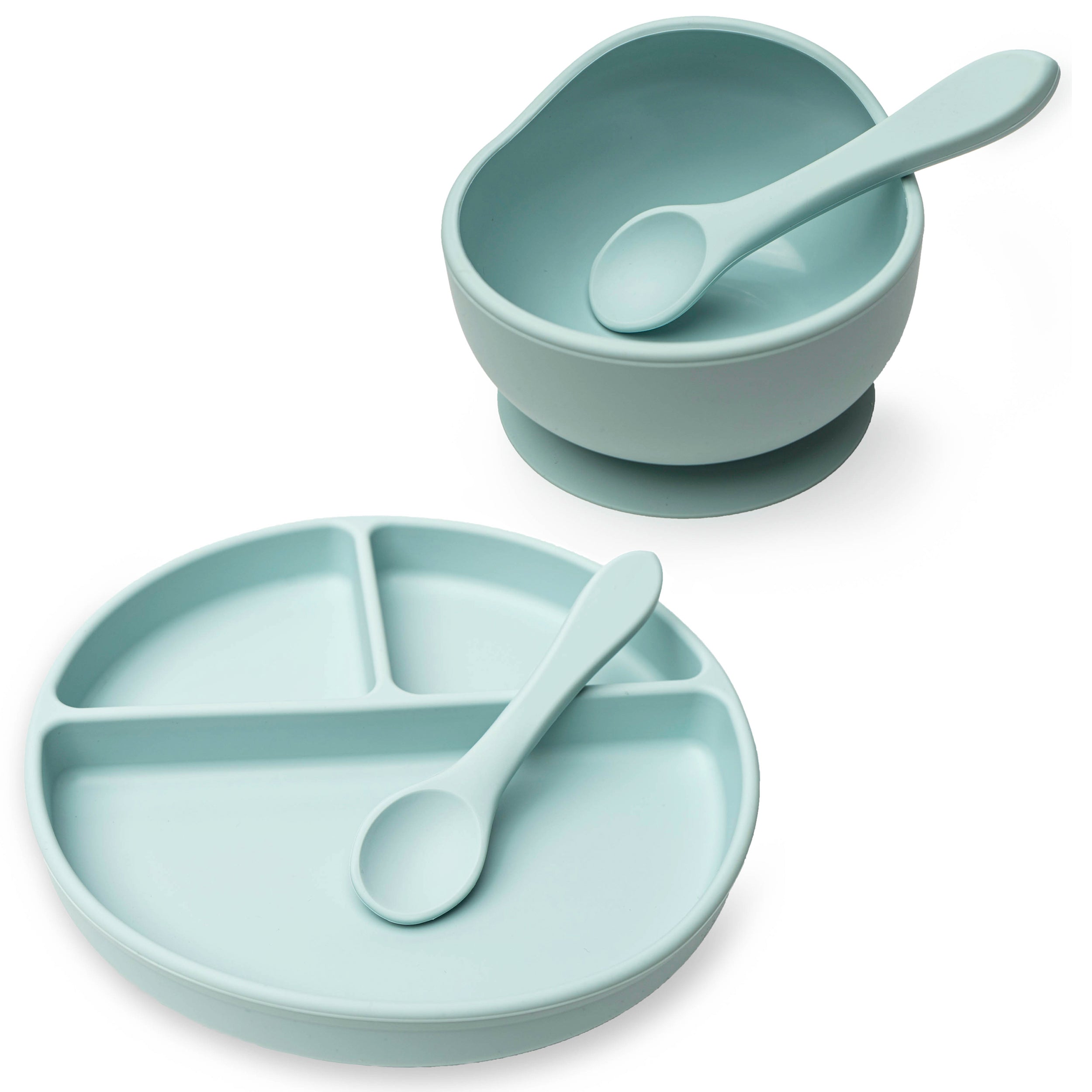 Baby Plate and Bowl Set (Grey)