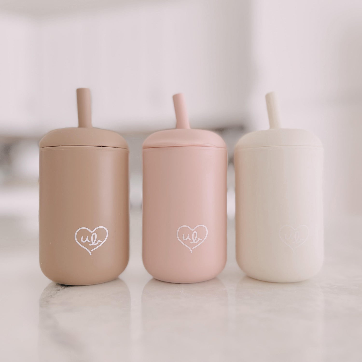 Straw Sippy Cup Set of 3