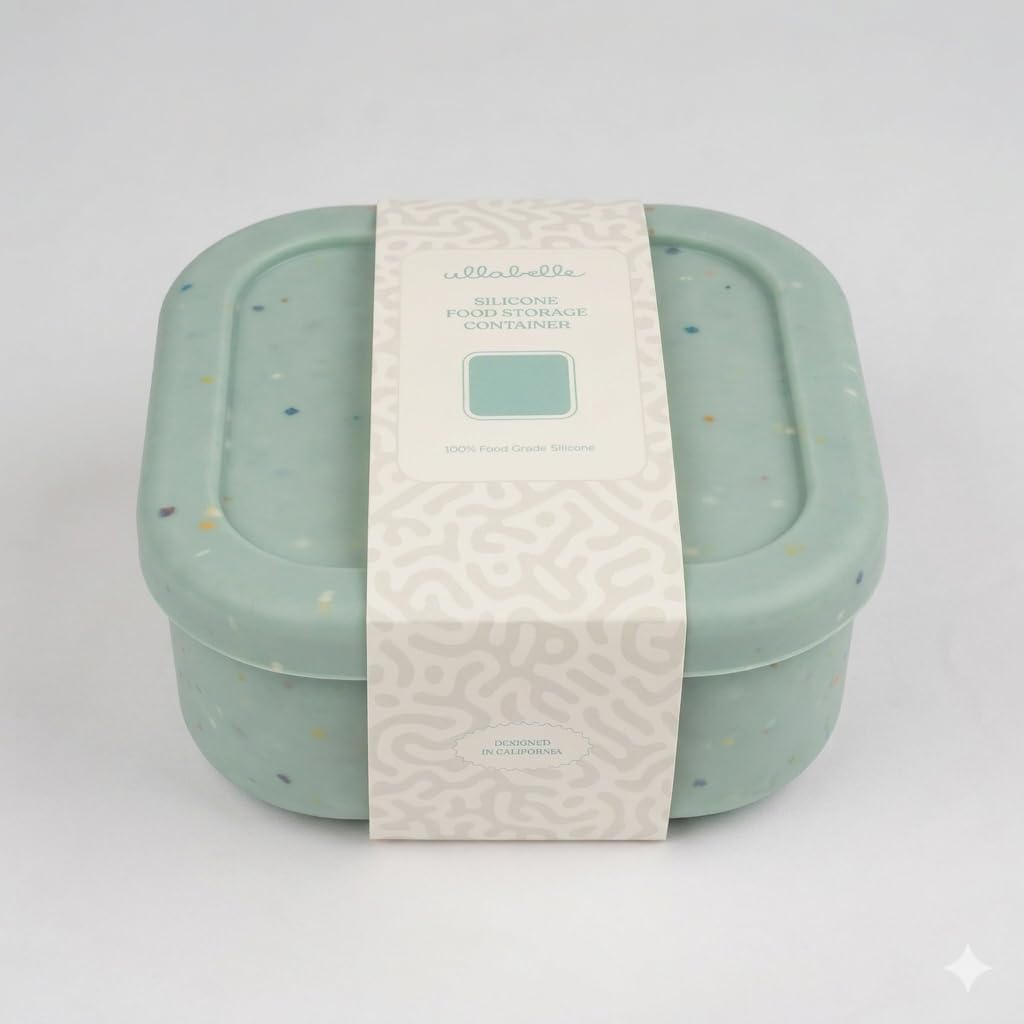 Silicone Food Container 510ml (Papaya Confetti)
